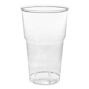 Стакан одноразовый пивной Интеко 500мл, прозрачный, 50шт/уп