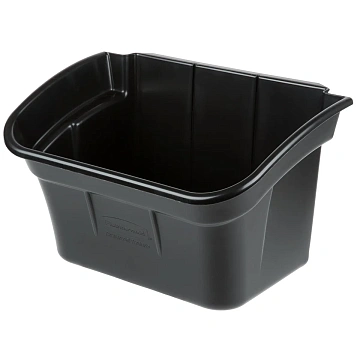 Навесной бак для мусора Rubbermaid 15.1л, для тележек X-Tra, черный, FG335488BLA