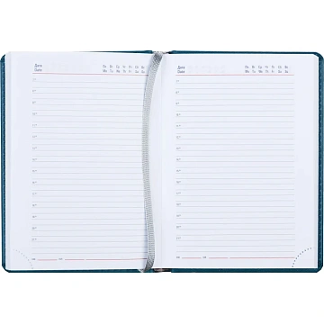 Ежедневник недатированный бирюзовый,А6,110х155мм,176л,ATTACHE Сиам