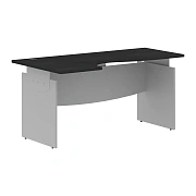 Стол письменный эргономичный OCET 169(L) Дуб Юкон Модерн/Алюминий 1600х860х750 OFFIX NEW