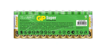 Батарейки GP Super AАА, 12шт