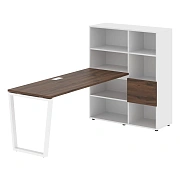 Рабочая станция EVRST 1117 Дуб Денвер тёмный/Белый 2190х1120х1355 EDIS