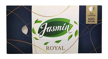 Салфетки бумажные Jasmin Royal 3 слоя, 100шт