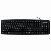 Клавиатура проводная SONNEN KB-8137, USB, 104 клавиши + 9 дополнительных, мультимедийная, черная, 512652