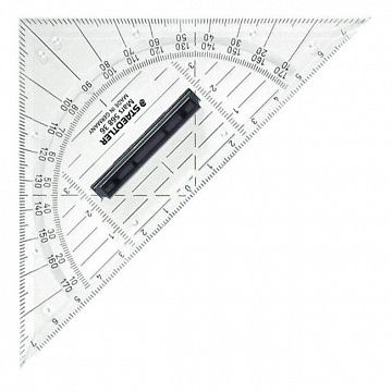 Угольник Staedtler Mars 568 16см, 45°/45°, со съемной ручкой