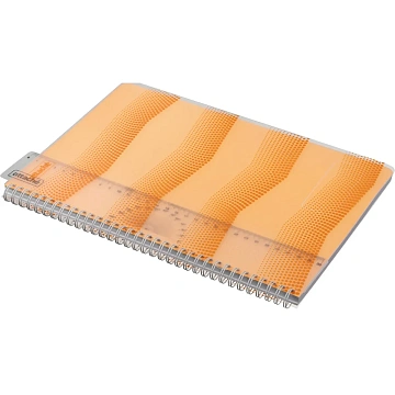 Бизнес-тетрадь WAVES А4 100л. ATTACHE клет,спир,пласт,заклад,цв.оранжевый