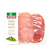 Шейка свиная-балык-бекон Велком сырокопченая нарезка, 90г