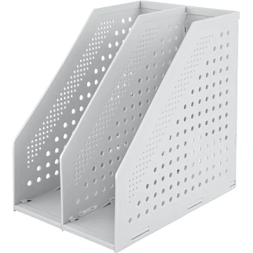 Лоток вертикальный Deli 78999Grey складной 2 отделения серый