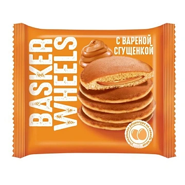 Бисквит Basker Wheels Панкейк с вареной сгущенкой, 36г