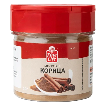 Fine Life Приправа корица молотая, 50г