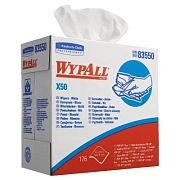 Протирочные салфетки Kimberly-Clark WypAll X50 8355, листовые, 176шт, 1 слой, белые