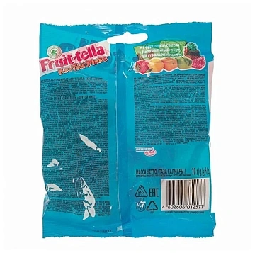 Мармелад жевательный Fruittella Крутой микс с фруктовым соком, 70г