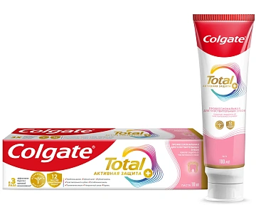 Зубная паста Colgate Total Активная защита+, 100мл