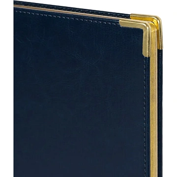 Ежедневник недатированный А5+, 145х205,Sidney Nebraska,син,з.уг 3-128/14