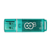 Флеш-диск 8 GB, SMARTBUY Glossy, USB 2.0, зеленый, SB8GBGS-G