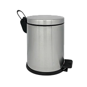 Мусорное ведро с педалью Merida Classic Eco KIM471, 20л, матовый металлик