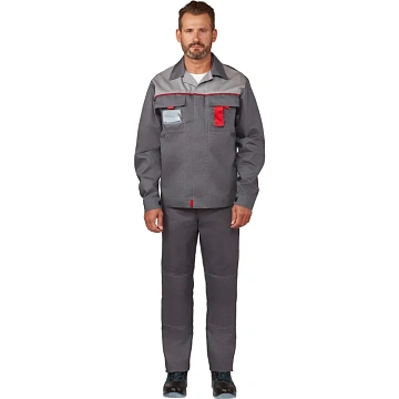 Костюм летний муж л10-КБР т-сер/св-сер(р.60-62) 182-188 (серия Л)