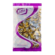 Конфеты шоколадные KONTI 'Золотая лилия' на основе тоффи со сгущенным молоком, 1000 г, пакет, 16511