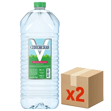Вода Сенежская питьевая негазированная, 5л x 2 шт
