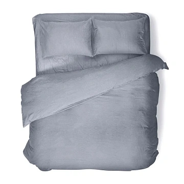 Простыня на резинке Verossa Melange Indigo, 200 х 200см