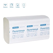 Полотенца бумажные лист. OfficeClean Professional(V-сл) (H3), 1-слойные, 250л/пач., 21*21,6, цвет на