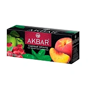 Чай Akbar Садовые фрукты, черный, 25 пакетиков