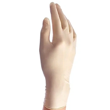 Перчатки латексные Benovy Latex Chlorinated р.XS, 10.8г, неопудренные, телесные, 50 пар