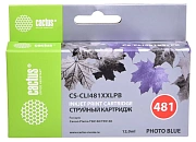 Картридж струйный Cactus CS-CLI481XXLPB голубой (12мл) для Canon Pixma TS8140/TS9140