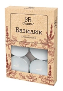 Свеча ароматическая Kukina Raffinata Organic чайная Базилик, 6шт