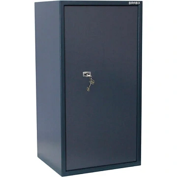 Сейф BRABIX 'КМ-900Т', 900х470х400 мм, 51 кг, ключевой замок + 2 полки, трейзер, крепление к стене,