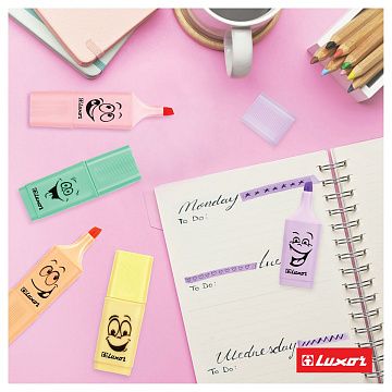 Текстовыделители Luxor 'Eyeliter Pastel' пастельный фиолетовый, 1-4,5мм