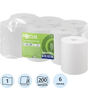 Бумажные полотенца Focus Extra Quick 1с лой, рулон 200м, белые, 5050095