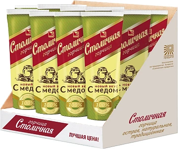 Горчица Столичная с медом, 100г
