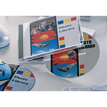 Этикетки для CD/DVD Avery Zweckform C6074-20, белые глянцевые, d=117мм, 2шт на листе А4, 20 листов