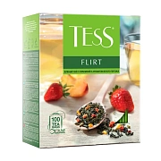 Чай Tess Flirt зеленый с клубникой 1,5гх100шт