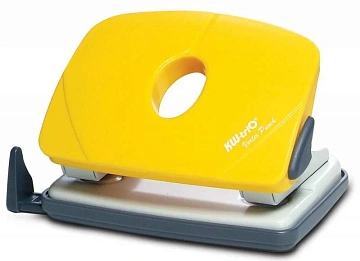 Дырокол 16л Kw-Trio Vortex Smart 91P0  металл/пластик ассорти с линейкой