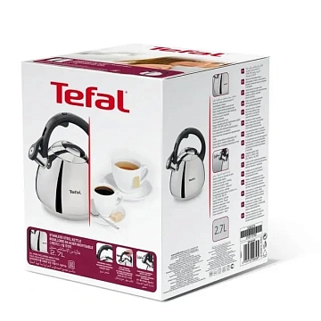 Чайник со свистком Tefal нержавеющая сталь индукция, 2.7л