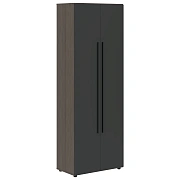 Шкаф высокий широкий VHCS 80.1 Яшма черный/Дуб Сильвер 800х430х2253 VELION