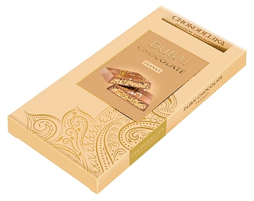 Шоколад Chokodelika Dubai Peanut молочный, 180г