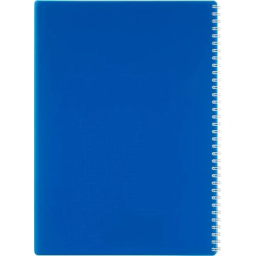 Бизнес-тетрадь А4 96л. Attache Economy, гребень,пласт.обл,синий, клетка