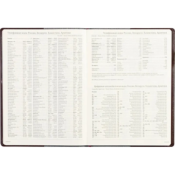 Еженедельник недатированный коричнев,A4,222х302мм,64л,Br.V.PROFY 3-098/03