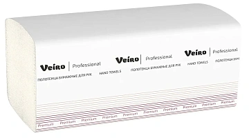 Бумажные полотенца Veiro Professional Premium KV306, листовые, белые, V укладка, 200шт, 2 слоя