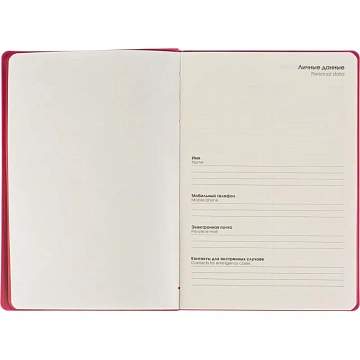 Ежедневник недатированный А5 136л  SOFT TOUCH интеграл.розовый ЕКСТ52513608