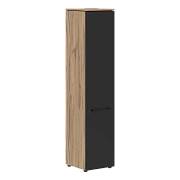 Шкаф колонка с глухой дверью MHC 42.1 Антрацит/Дуб Денвер светлый 429х423х1956 MORRIS TREND