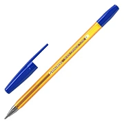 Ручка шариковая BRAUBERG 'M-500 ORANGE TONE', СИНЯЯ, корпус тонированный оранжевый, узел 0,7 мм, линия письма 0,35 мм, 143451