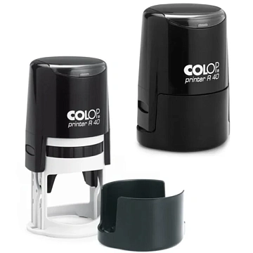 Оснастка для круглой печати Colop Printer d=40мм, синяя, с крышкой