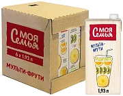 Напиток сокосодержащий Моя семья Мульти-Фрутти, 1.93л x 6 шт