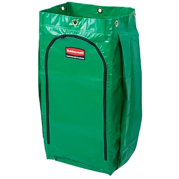 Мешок для уборочных тележек Rubbermaid 129л, зеленый, 1966884