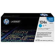 Картридж лазерный HP (Q6001A) ColorLaserJet CM1015/2600 и др, №124A, голубой, оригинальный, ресурс 2