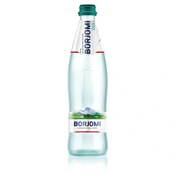 Вода минеральная Боржоми газ, 330мл, стекло, 12шт/уп